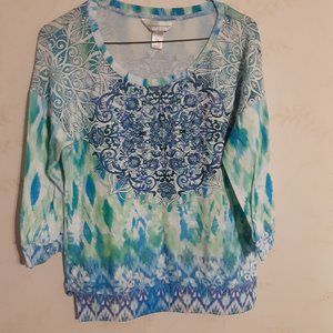 Christopher & Banks Women's Embellished Top in Size S